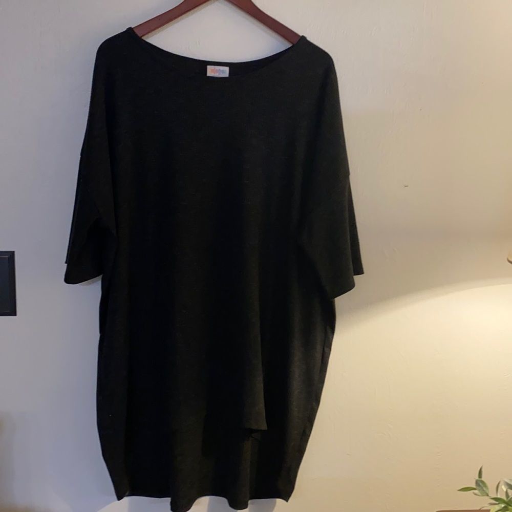 Lularoe dark grey tunic hi low